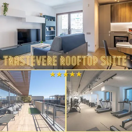 Aurealiving - Trastevere Suite With Rooftop & Gym, Your Place In Rome Exterior photo